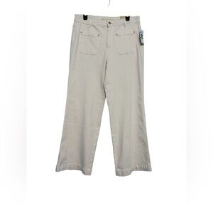 Michael Kors Cream High Rise Jeans Relaxed Fit
